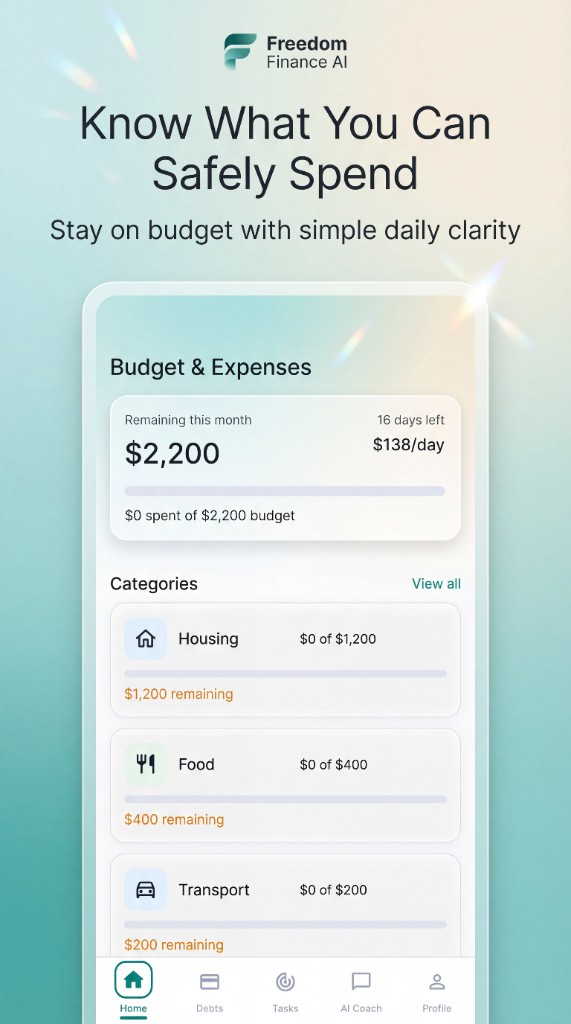 Freedom Finance AI — Financial AI Coach chat with quick questions and structured guidance
